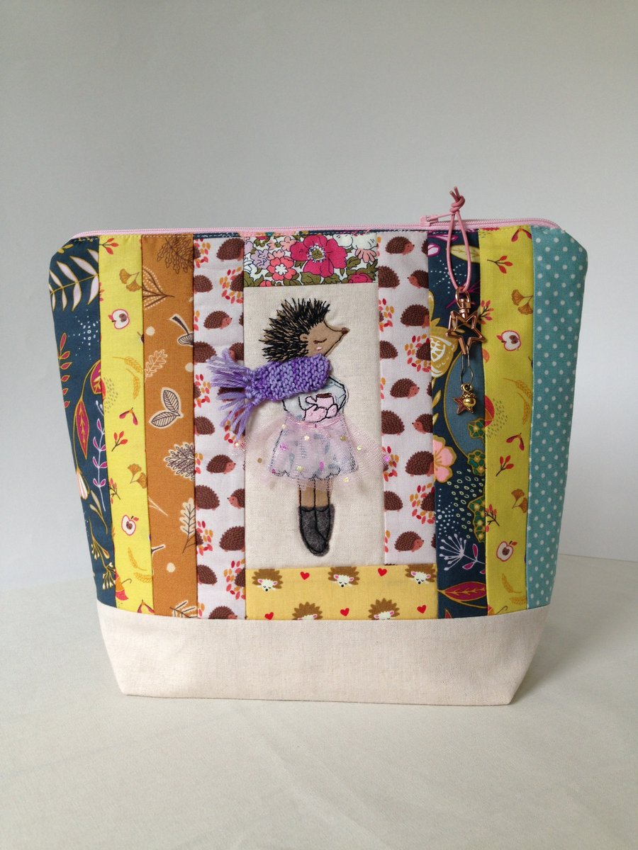 Autumnal Harriet the hedgehog bag