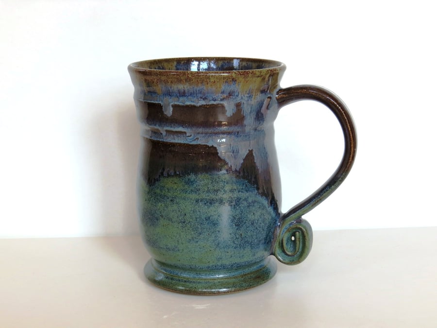 LARGE Seasonal Mug - Tea, Coffee, Beer Stoneware Pottery '4'