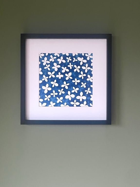 Repeating pattern - hydrangea