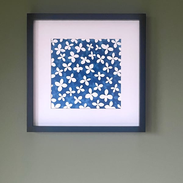 Repeating pattern - hydrangea