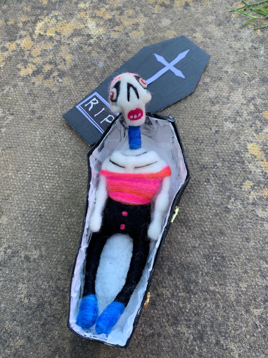 Day of the Dead, Skeleton, Sugar Skull, Halloween Decoration, Handmade Doll,