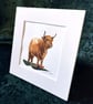 Highland Cow - Original Watercolour Painting - Image 2
