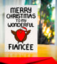 Christmas Card for Fiancee Merry Christmas to my Wonderful Fiancée   - Image 2