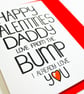 Happy Valentines Daddy Love from the Bump I Already  Love You Valentine's Card  - Image 8