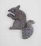Grey squirrel door topper, forest theme home decor, decoration for door frame. - Image 5