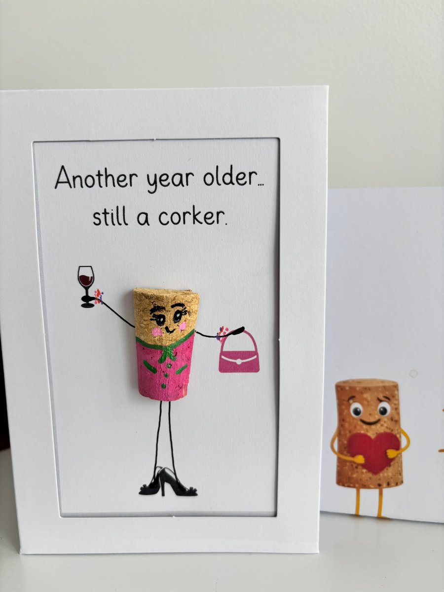 Funny Birthday Card – Another Year Older Cork Card