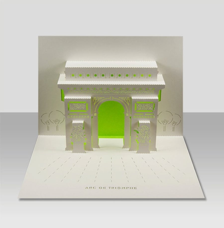 Arc de Triomphe pop-up 3D card
