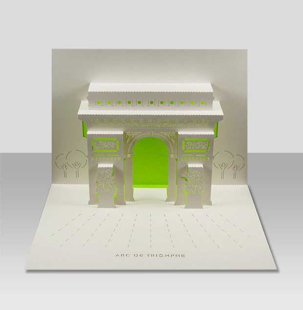 Arc de Triomphe pop-up 3D card