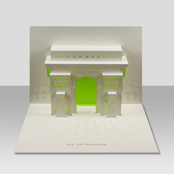 Arc de Triomphe pop-up 3D card