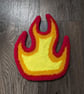 Large Fire Mug Rug or Decoration  - Image 1