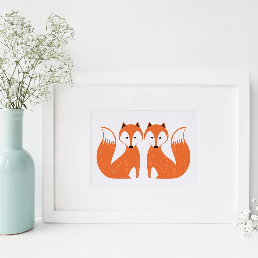 Foxy Fox Art Print