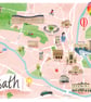 Bath Illustrated Map  - Image 2