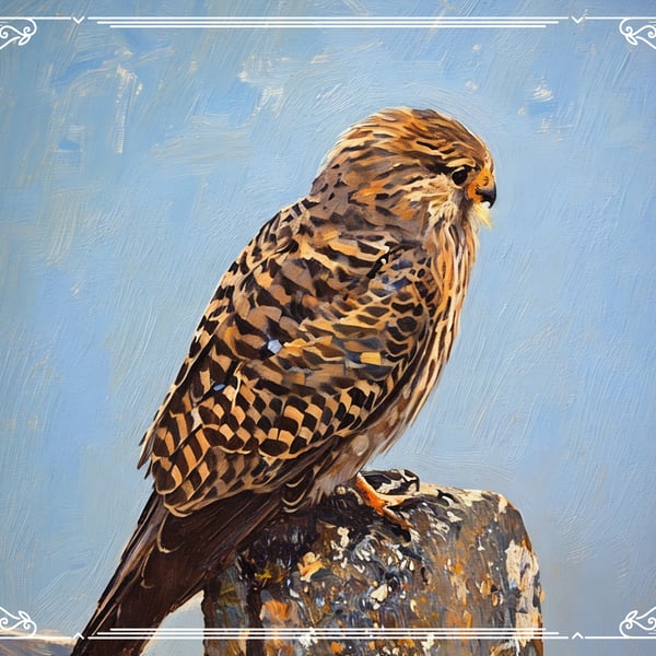 A5 Greeting Card Bird Of Prey 