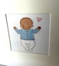 New Baby Boy Card, New Baby - Image 1