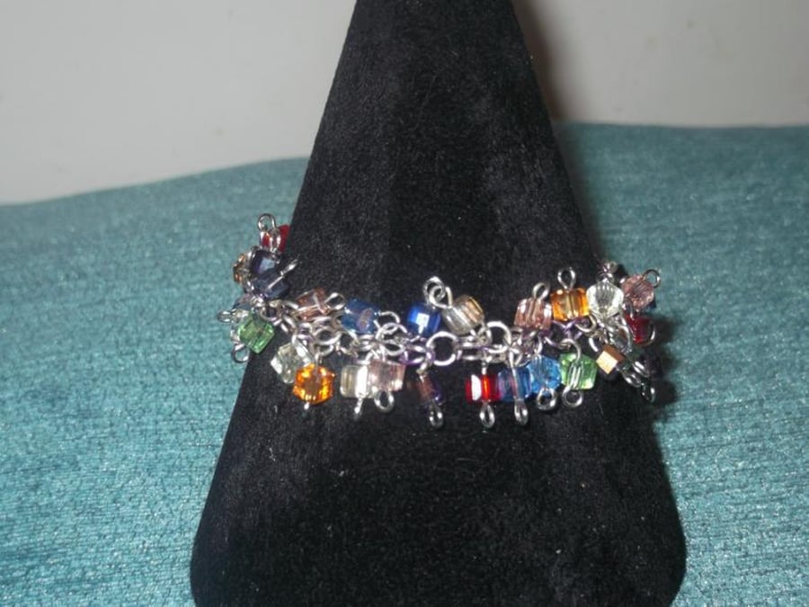 Christmas Lights Chainmaille Bracelet