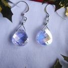 Chrystal earrings. Sterling silver Sparkle