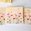 Set of Four Blank Notecards,Just to Say,Thank You,Printed, Handfinished 