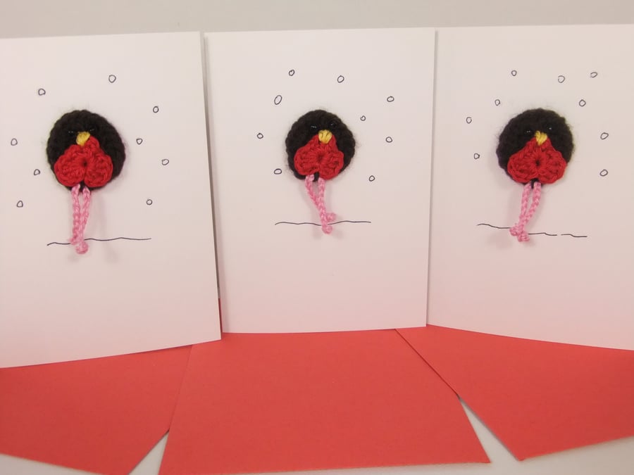 Three Round Robin Christmas Cards