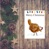 Christmas card, chicken, hen, handmade, home made, - CHRISTMASHEN
