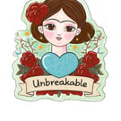 Unbreakable A5 Art print-empowering feminine self love illustration-Frida Kahlo