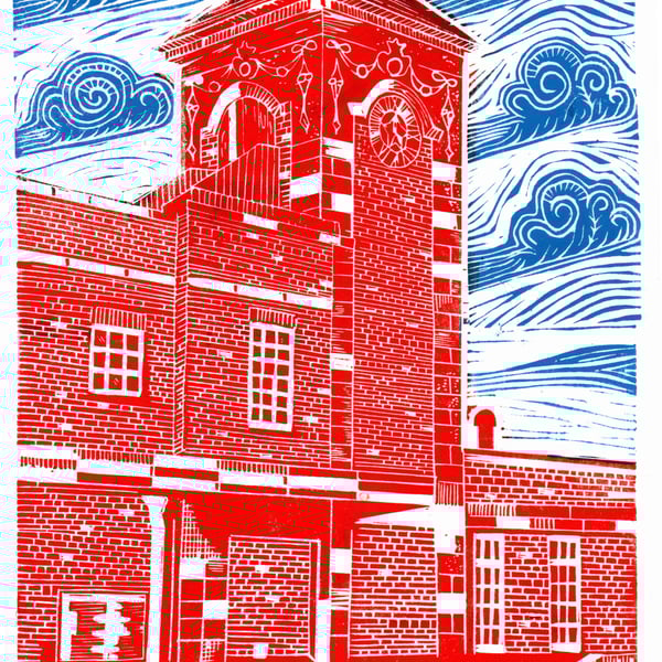Nuneaton Railway Station Clock Tower by John Freeman