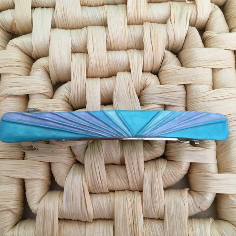 Aqua and Lilac Hair Slide