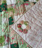 Vintage fabric patchwork quilt - Image 5
