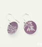 040 - Handmade Aluminium and Silver Reversible Earrings