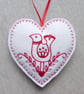 Christmas hanging decoration, felt decoration, embroidered decoration - Image 2