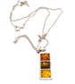  Baltic Amber pendant in 3 different colours set in sterling silver - Image 2