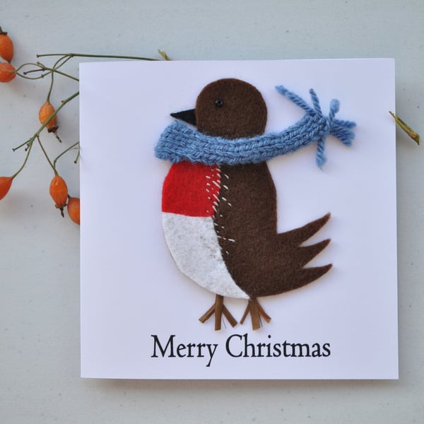 Robin Christmas card