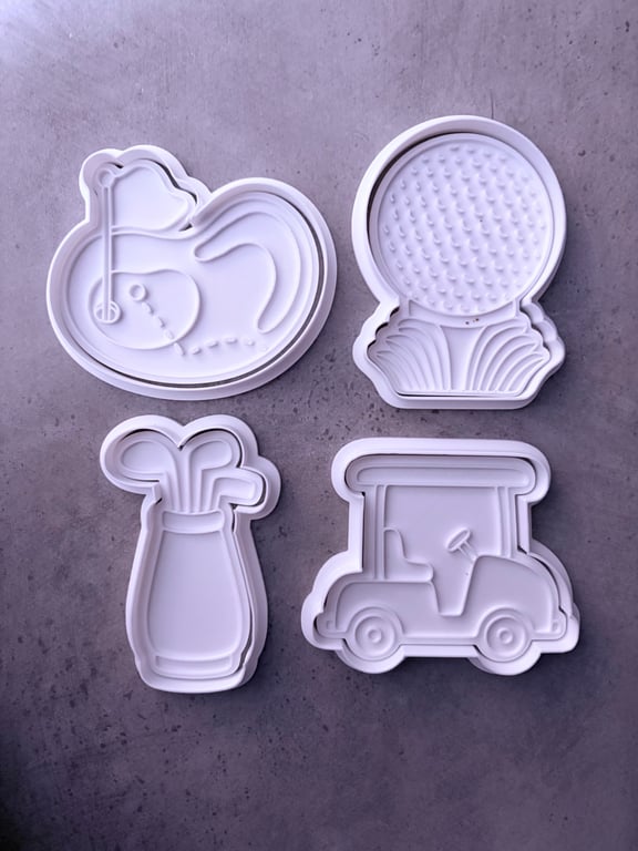 Golf cookie cutters