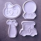 Golf cookie cutters