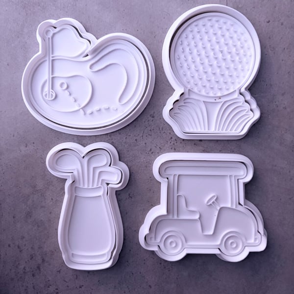 Golf cookie cutters