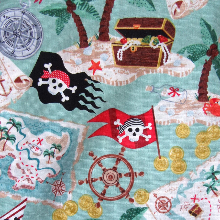 Pirate Themed Fabric - 100% Cotton