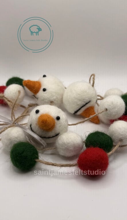 Christmas Felt Garland