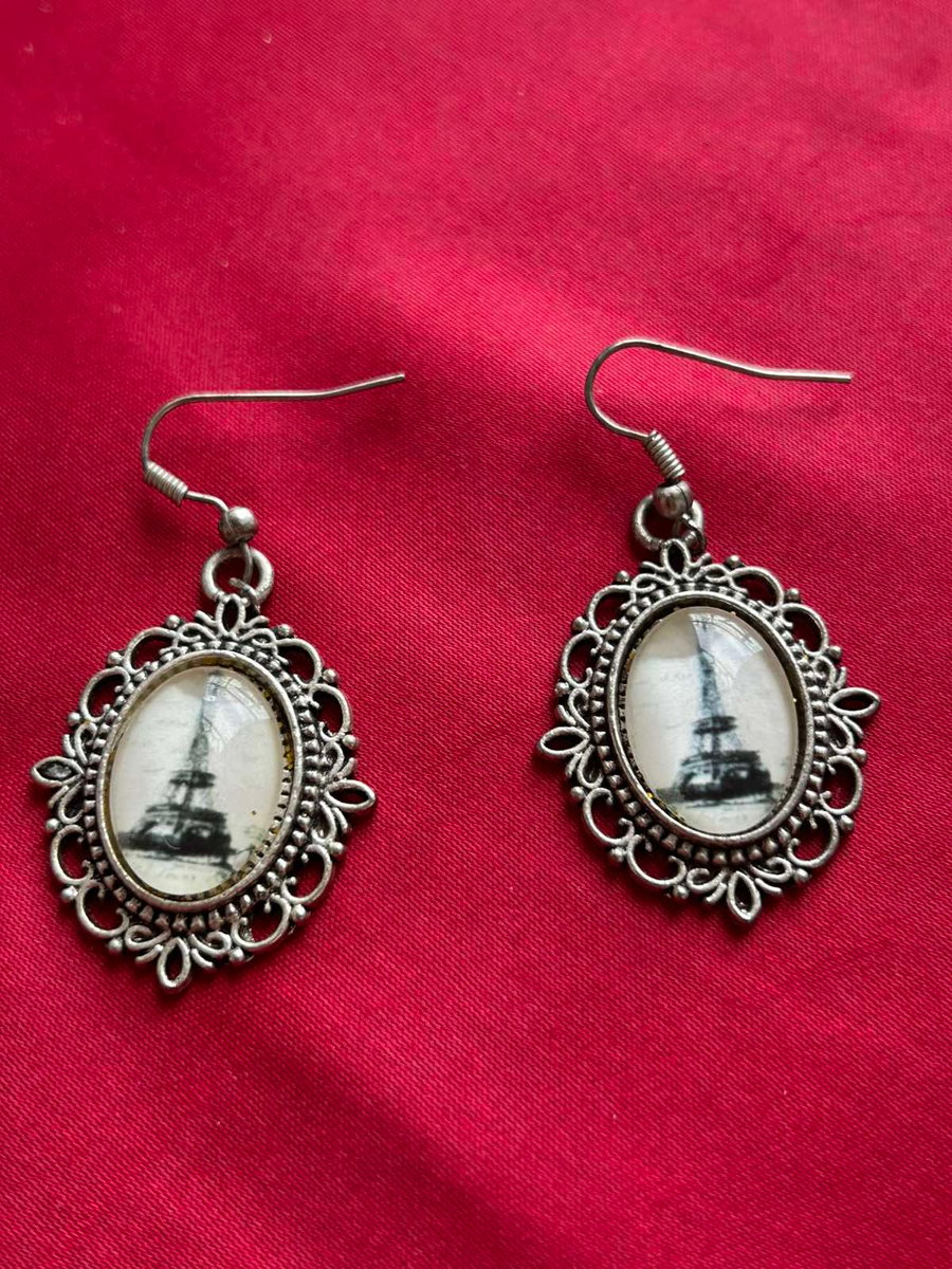 Paris Eiffel Tower Earrings, French Inspired Earrings, Eiffel Tower Jewellery