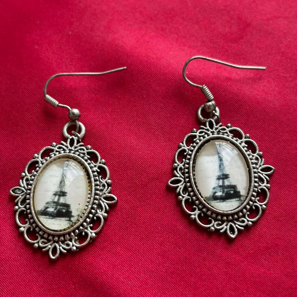 Paris Eiffel Tower Earrings, French Inspired Earrings, Eiffel Tower Jewellery