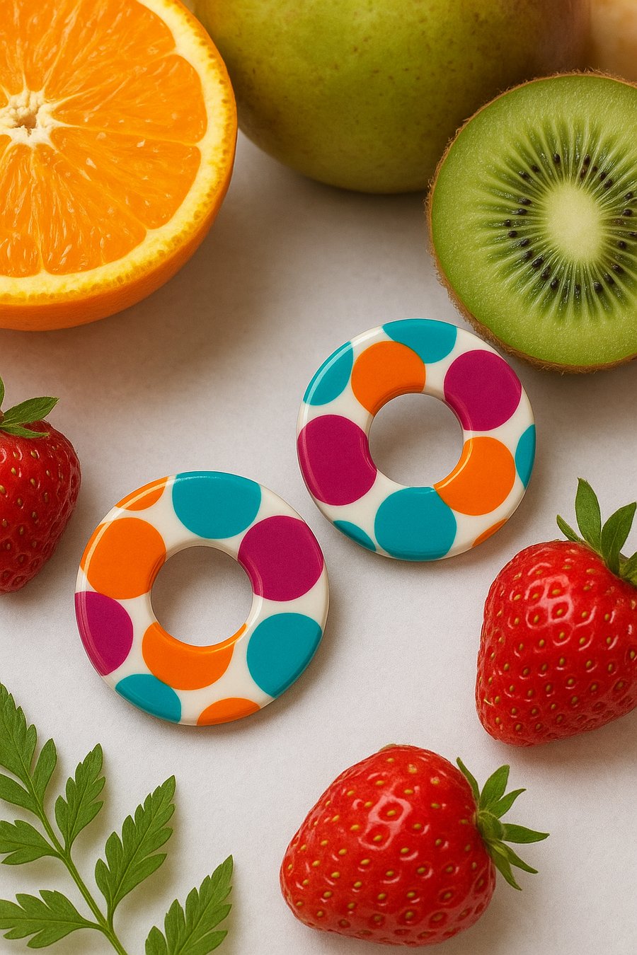 Summer Joy Round Crochet Earrings