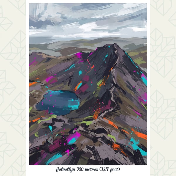 Helvellyn Art Print – A4 Unframed