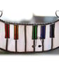 SOLD Piano Suncatcher Stained Glass  Keyboard Keys Music Handmade - Image 2