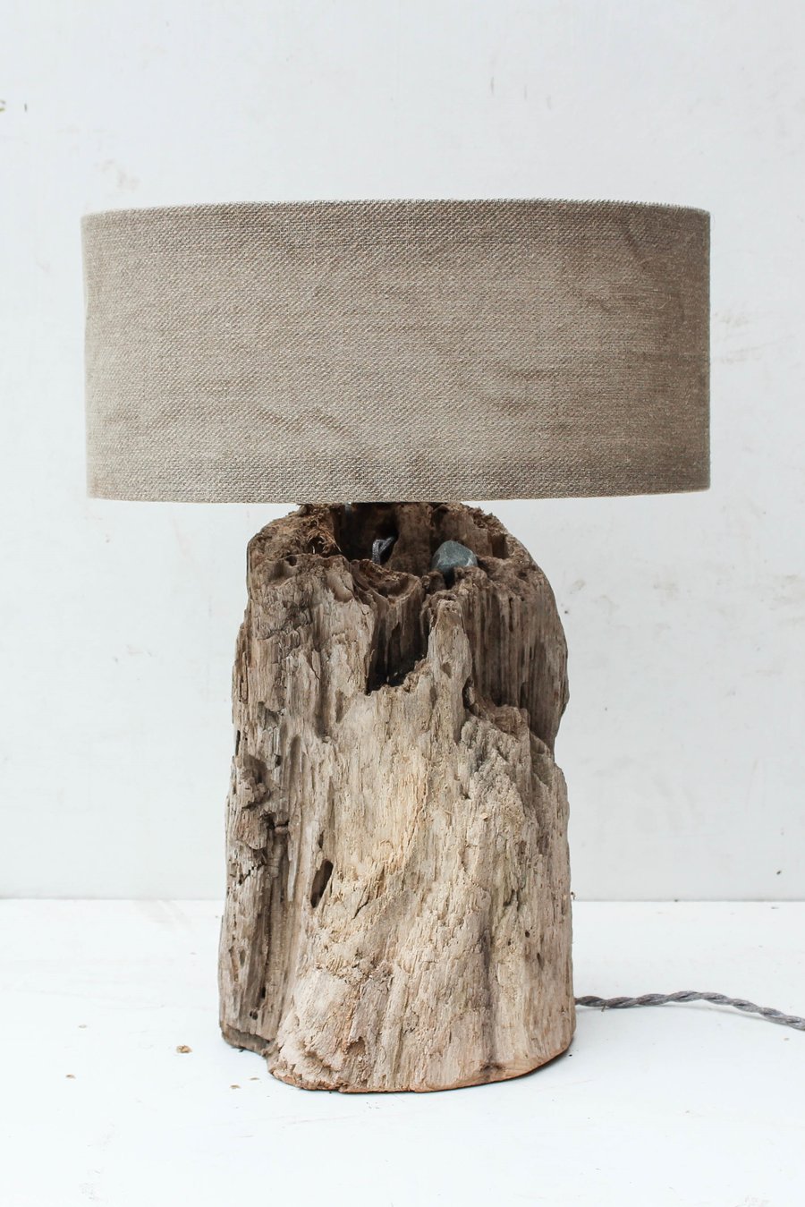 Driftwood Lamp,Rustic trunk wood Lamp,Drift Wood Lamp,Table Lamp 