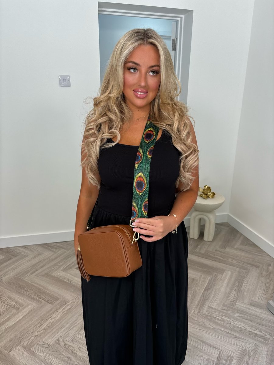 Peacock Bag Strap - Crossbody Replacement Bag Strap