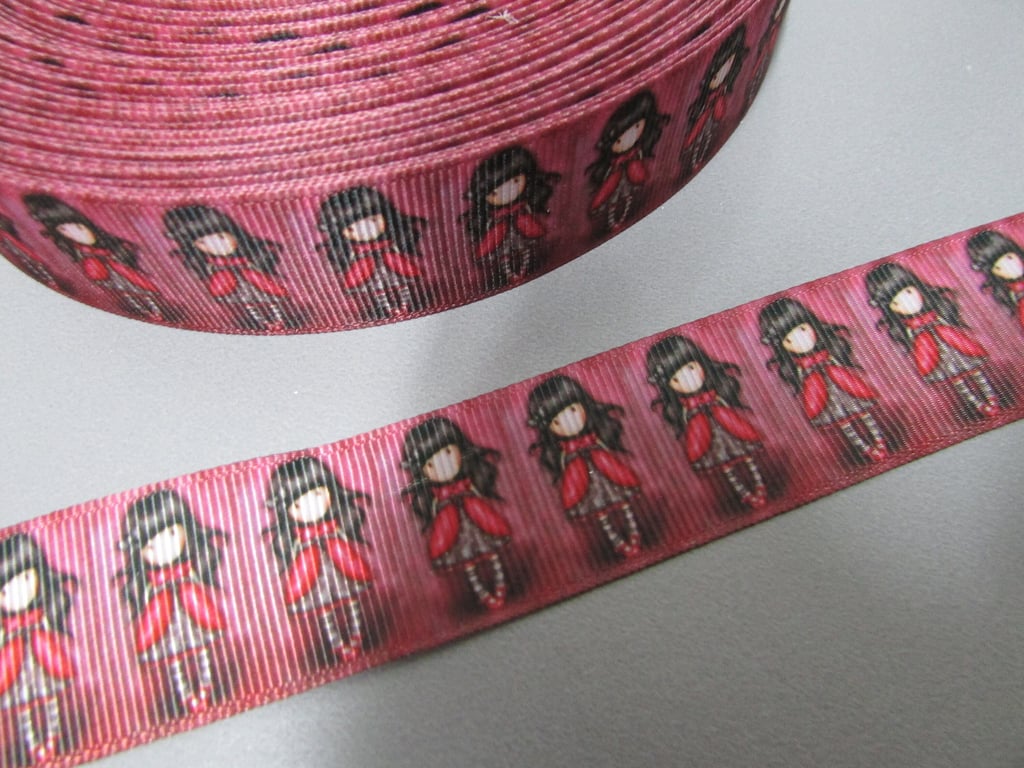 Cute Girl Grosgrain Ribbon x 1 metre