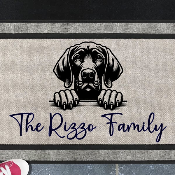 Bracco Italiano Door Mat - Personalised All Weather Doormat 45x70cm 