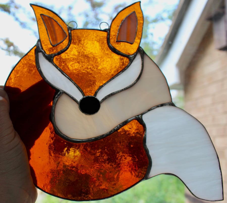 Stained glass fox