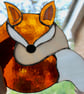 Stained glass fox