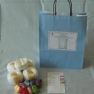 Butterflies Baby Blanket Knitting Kit size 45cm x 60cm