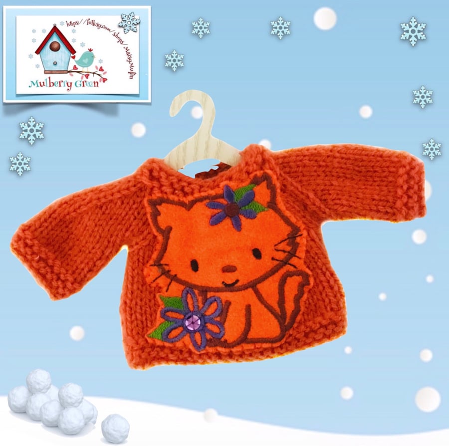 Reserved for Sue - Ginger Kitten Jumper