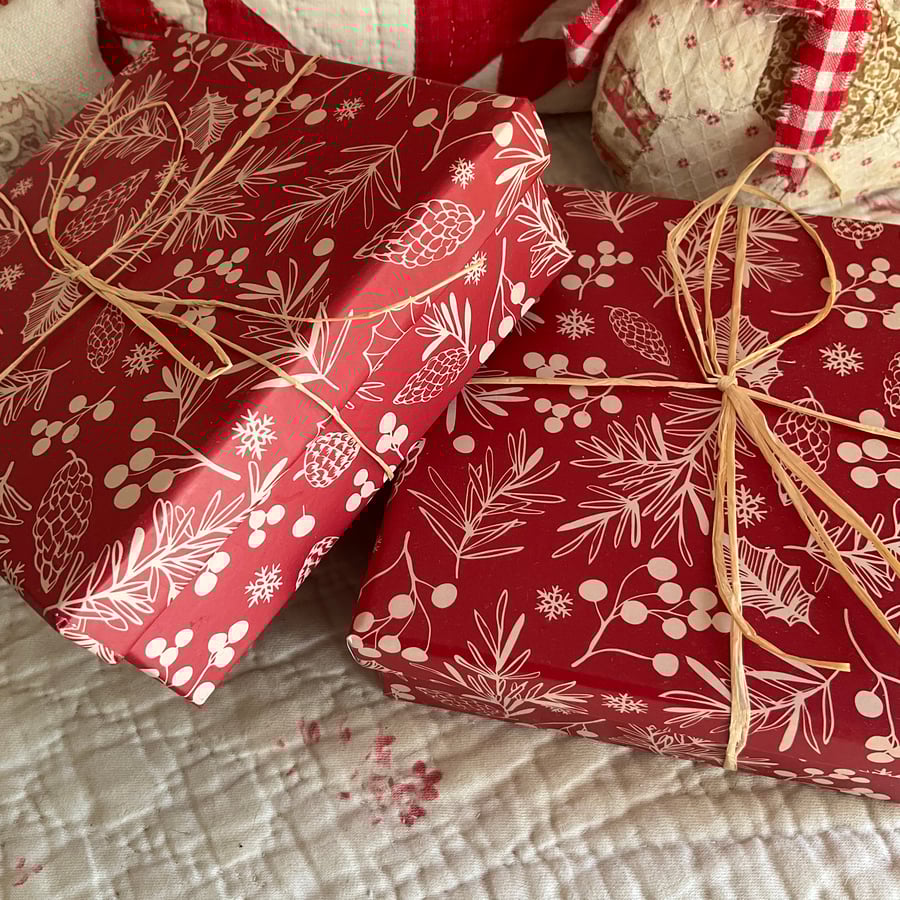 Curated Christmas Craft Box - red, medium